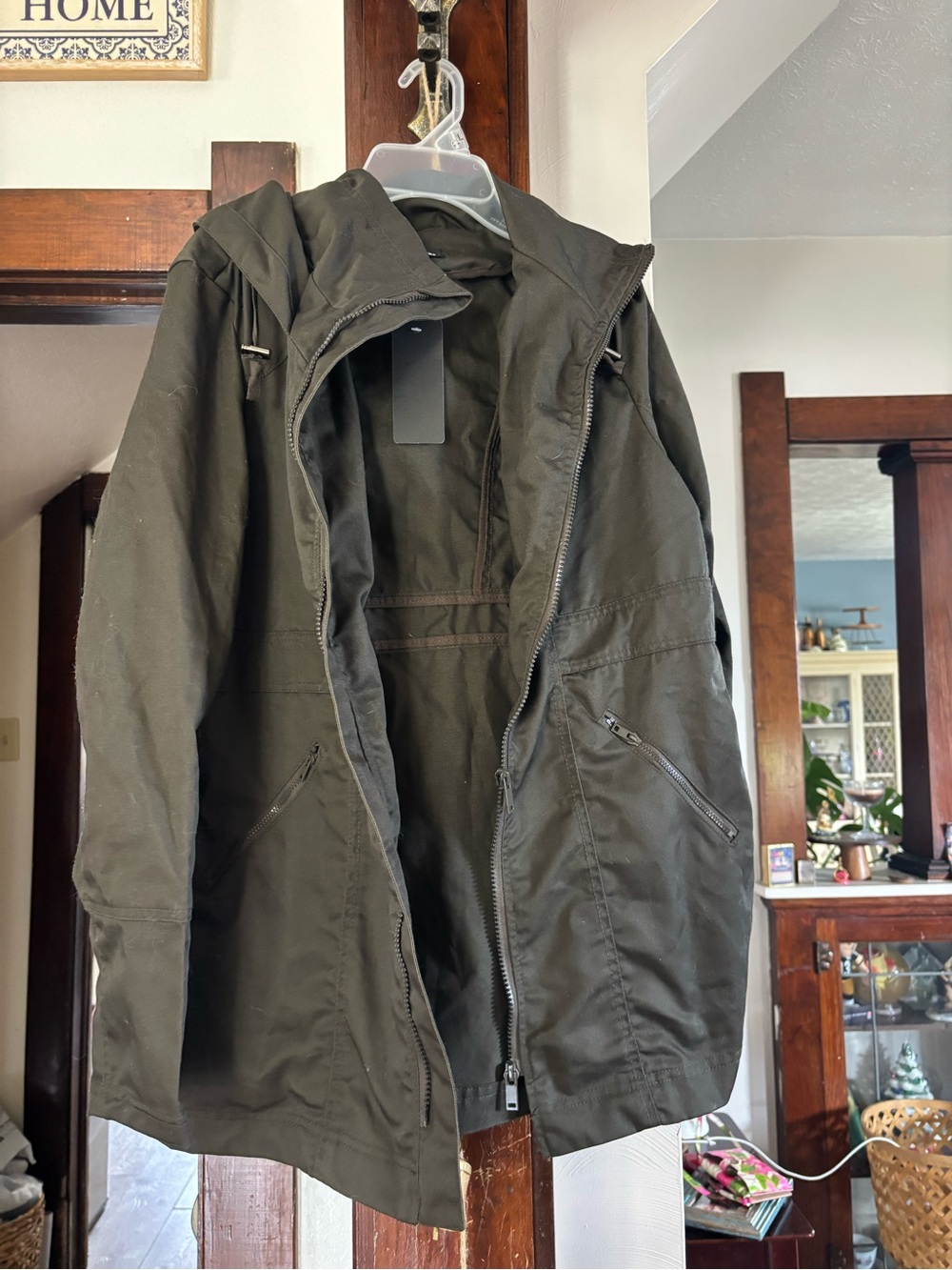 Zenana Outfitters women’s  Hooded Field Jacket in Olive
